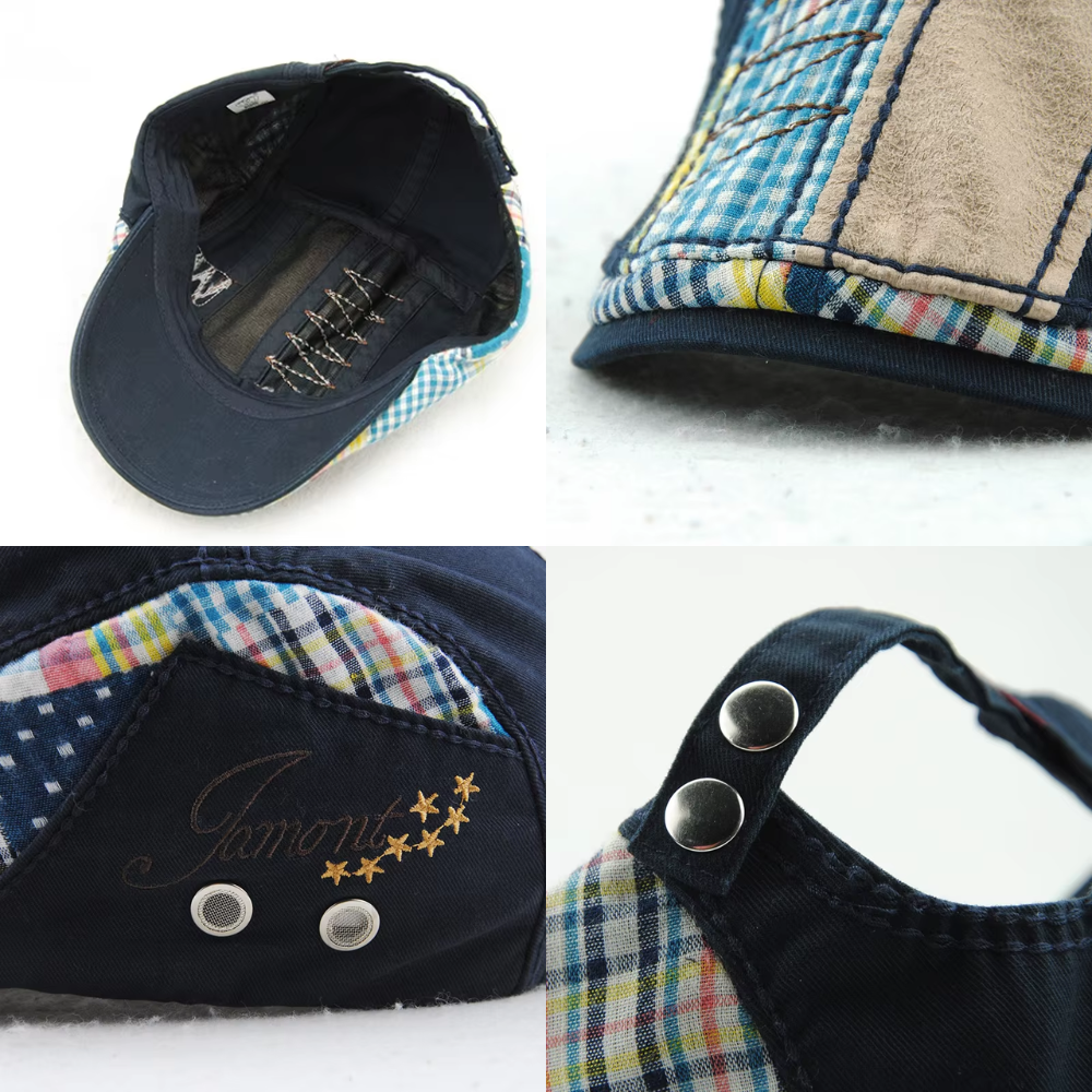 Patchwork Flat Cap