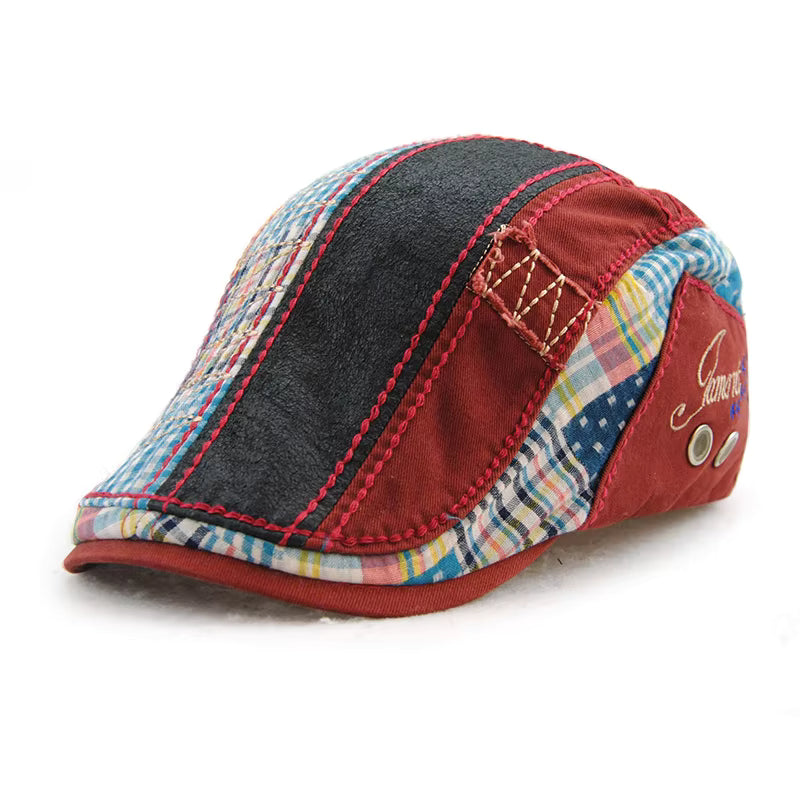 Patchwork Flat Cap