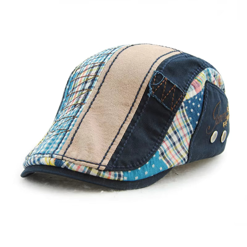 Patchwork Flat Cap