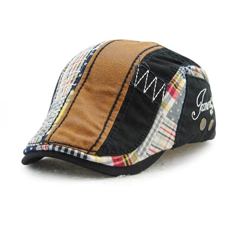 Patchwork Flat Cap