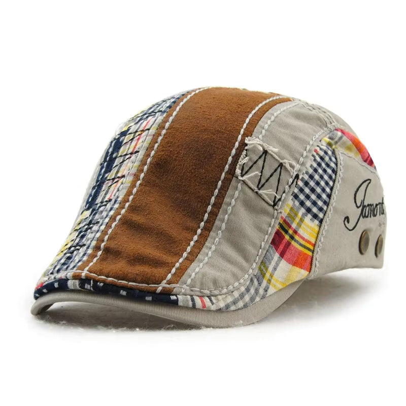 Patchwork Flat Cap