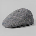Quilted Earflap Flat Cap