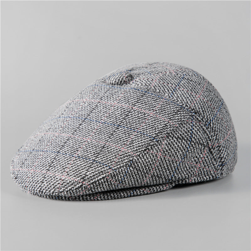 Quilted Earflap Flat Cap