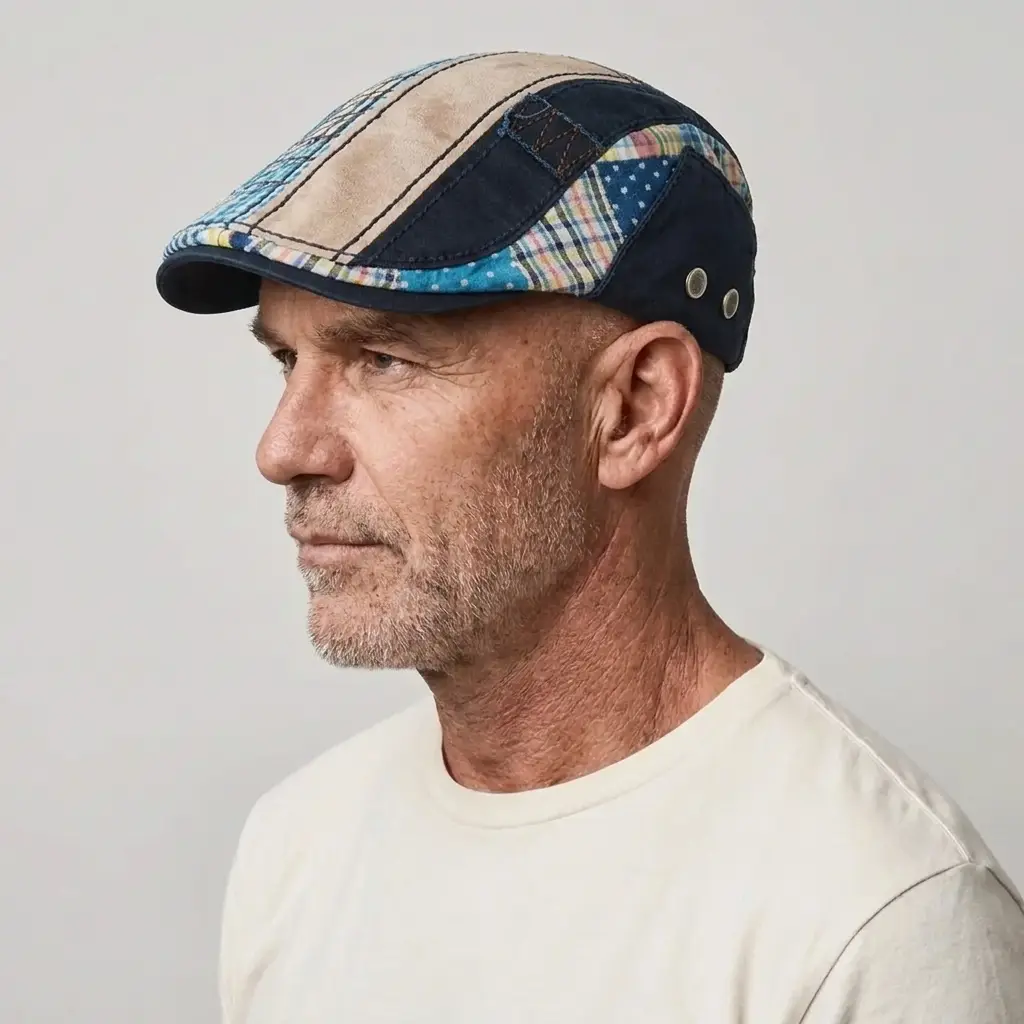 Patchwork Flat Cap