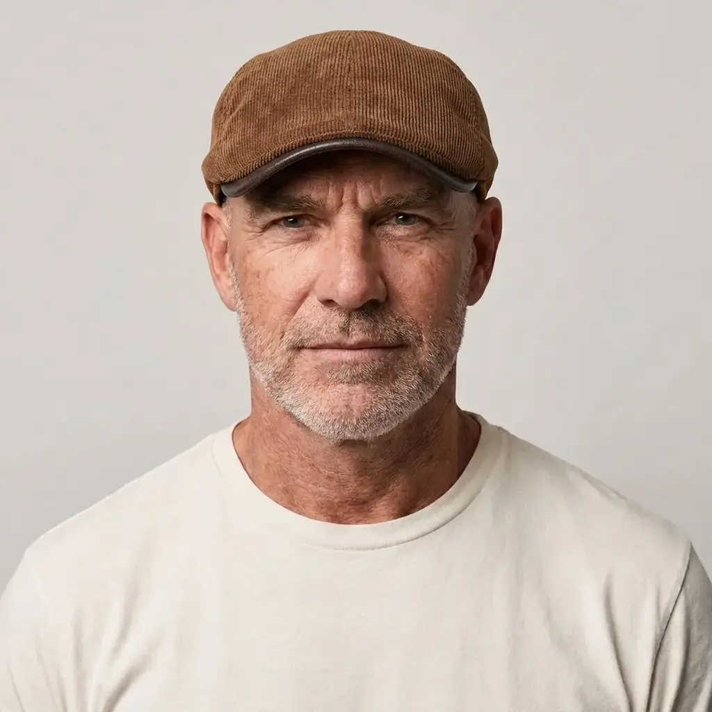 Woodgrain Flat Cap