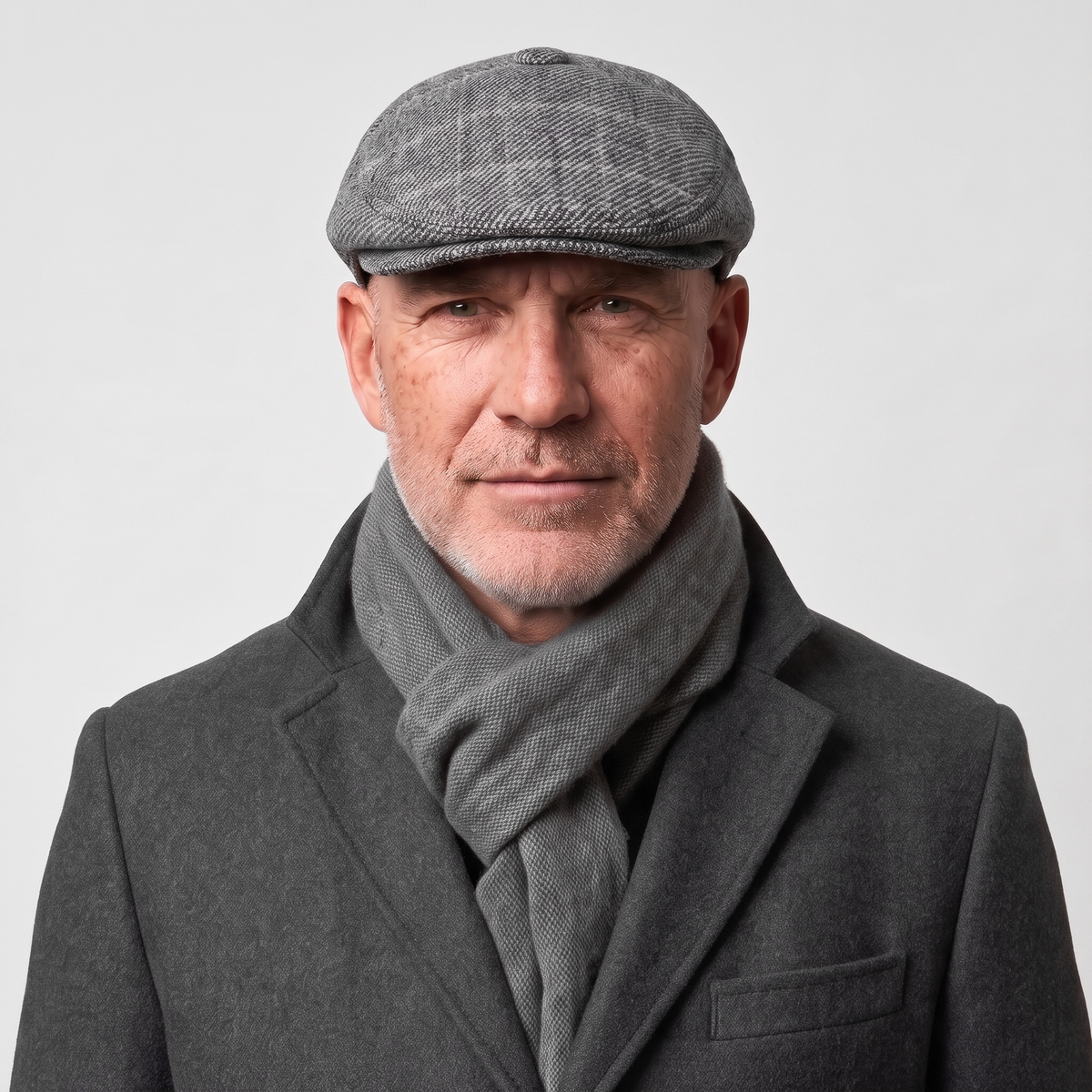 Quilted Earflap Flat Cap